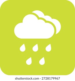 Heavy Rain Vector Icon Design Illustration