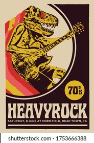 Heavy Rock Gig Poster Flyer Template