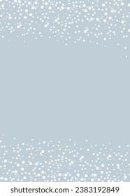 Heavy snow flakes backdrop. Snowstorm speck ice particles. Snowfall sky wallpaper. Rime snowflakes february vector. Background with snowflakes.