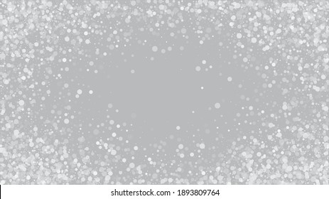 Heavy Snowfall, Falling Snow. Advertising Frame, New Year, Christmas Weather. Falling Snowflakes, Night Sky. Winter Holidays Storm Background. Elegant Scatter, Grunge White Glitter. Cold Heavy Snow