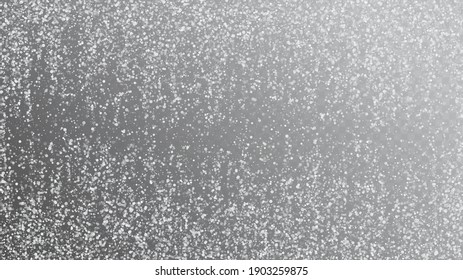 Heavy Snowfall, Falling Snow. Advertising Frame, New Year, Christmas Weather. Falling Snowflakes, Night Sky. Winter Holidays Storm Background. Elegant Scatter, Grunge White Glitter. Cold Heavy Snow