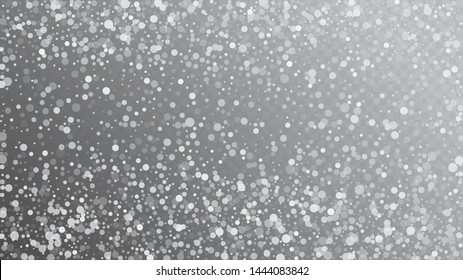 Heavy Snowfall, Falling Snow. Falling Snowflakes, Night Sky. Advertising Frame, New Year, Christmas Weather. Winter Holidays Storm Background. Elegant Scatter, Grunge White Glitter. Cold Heavy Snow