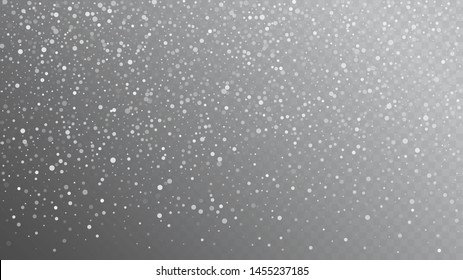 Heavy Snowfall, Falling Snow. Falling Snowflakes, Night Sky. Advertising Frame, New Year, Christmas Weather. Winter Holidays Storm Background. Elegant Scatter, Grunge White Glitter. Cold Heavy Snow