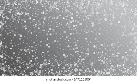Heavy Snowfall, Falling Snow. Falling Snowflakes, Night Sky. Advertising Frame, New Year, Christmas Weather. Winter Holidays Storm Background. Elegant Scatter, Grunge White Glitter. Cold Heavy Snow
