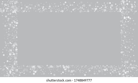 Heavy Snowfall, Falling Snow. Falling Snowflakes, Night Sky. Winter Holidays Storm Background. Advertising Frame, New Year, Christmas Weather. Elegant Scatter, Grunge White Glitter. Cold Heavy Snow