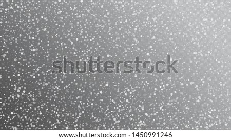 Heavy Snowfall, Falling Snow. Falling Snowflakes, Night Sky. Winter Holidays Storm Background. Advertising Frame, New Year, Christmas Weather. Elegant Scatter, Grunge White Glitter. Cold Heavy Snow