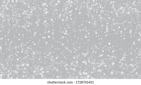 Heavy Snowfall, Falling Snow. Winter Holidays Storm Background. Advertising Frame, New Year, Christmas Weather. Falling Snowflakes, Night Sky. Elegant Scatter, Grunge White Glitter. Cold Heavy Snow