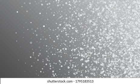 Heavy Snowfall, Falling Snow. Winter Holidays Storm Background. Falling Snowflakes, Night Sky. Advertising Frame, New Year, Christmas Weather. Elegant Scatter, Grunge White Glitter. Cold Heavy Snow