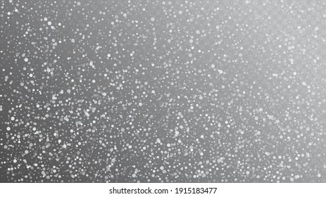 Heavy Snowfall, Falling Snow. Winter Holidays Storm Background. Advertising Frame, New Year, Christmas Weather. Falling Snowflakes, Night Sky. Elegant Scatter, Grunge White Glitter. Cold Heavy Snow