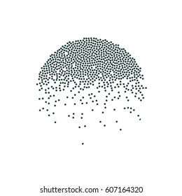 Heavy snowfall vector icon