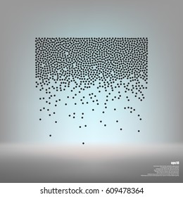 Heavy snowfall vector icon