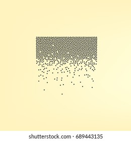 Heavy snowfall vector icon
