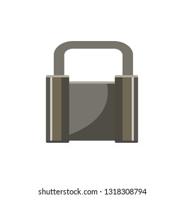 Heavy steel padlock. Protection, lock, access. Can be used for topics like privacy, internet security, antivirus