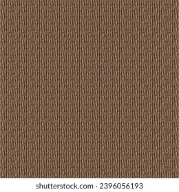 Heavy textile material with striations, seams and crossed stripes. Brown carpet texture. Vector artwork.