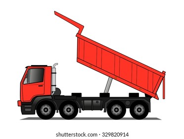 Heavy tipping lorry