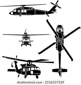 Conjunto de vetores de helicópteros para transporte pesado