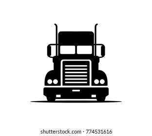 heavy truck logo design icon vector illustration