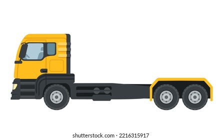 Heavy truck vector illustration isolated on white background