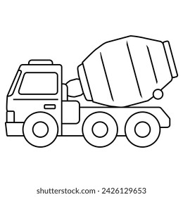 heavy truck vehicle vector image logo design 4