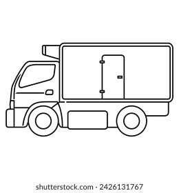 heavy truck vehicle vector image logo design 13