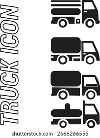 Heavy truck vehicles silhouette illustration clip art vector 