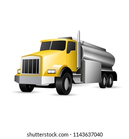 Heavy vehicle - tank truck with fuel