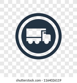 Heavy vehicle vector icon isolated on transparent background, Heavy vehicle logo concept
