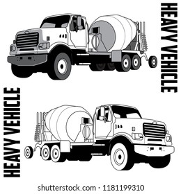 Heavy Vehicle Vector Illustration