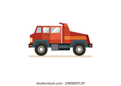 Heavy Vehicle vector image art illustration 