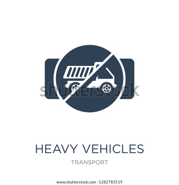 heavy\
vehicles not allowed icon vector on white background, heavy\
vehicles not allowed trendy filled icons from Transport collection,\
heavy vehicles not allowed vector\
illustration