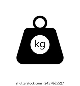 Heavy Weight Icon. Practice Element, Gym Instrument Symbol - Vector. 