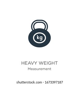 Heavy weight icon vector. Trendy flat heavy weight icon from measurement collection isolated on white background. Vector illustration can be used for web and mobile graphic design, logo, eps10
