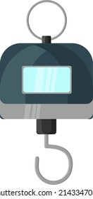 Heavy weight scale, illustration, vector on a white background.