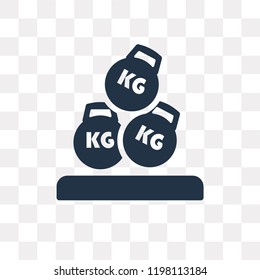 Heavy Weight vector icon isolated on transparent background, Heavy Weight transparency concept can be used web and mobile