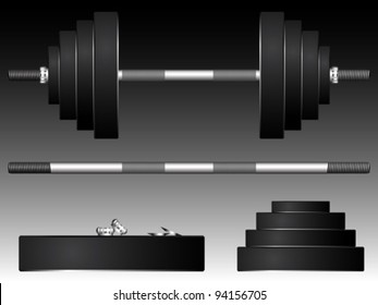 heavy weights, abstract vector art illustration