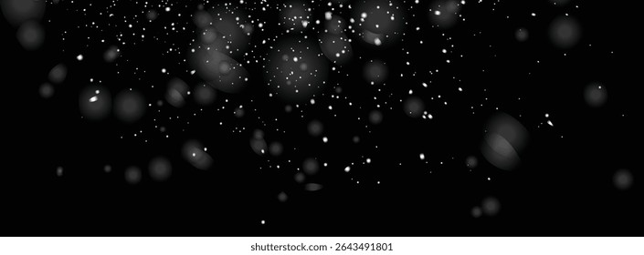 Heavy white snowfall snowflake background design. snowflake element