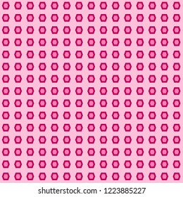 Heaxagon Pattern Background Pink