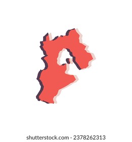 Hebei Map - Weltkarte International Vektorvorlage. Chinesische Silhouette, Vektorgrafik