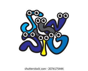 Hebrew cartoon Mazal tov, Hand written Hebrew congrats greeting. Translation: congratulations