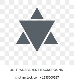 Hebrew icon. Trendy flat vector Hebrew icon on transparent background from Religion collection. 