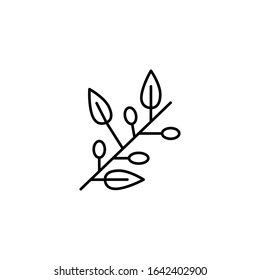 Hebrew olives, Judaism icon. Simple line, outline vector religion icons for ui and ux, website or mobile application