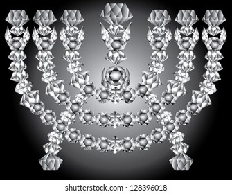 Hebrew symbol - candlestick, also menorah.