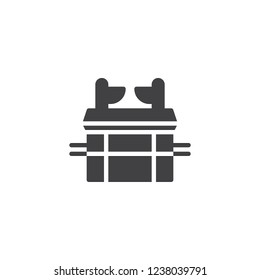 Hebrew vector icon. filled flat sign for mobile concept and web design. simple solid icon. Symbol, logo illustration. Pixel perfect vector graphics