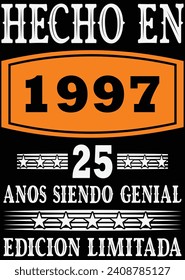 
Hecho En 1997 25 Anos Siedno eps cut file for cutting machine