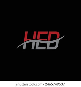 HED Letter Initial Logo Design Template Vector Illustration