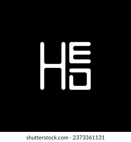 HED letter logo vector design, HED simple and modern logo. HED luxurious alphabet design  
