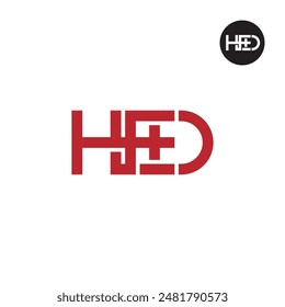 HED Logo Letter Monogram Design