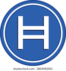hedera hashgraph-hbar cryptocurrency illustrations on abstract background. 3d illustrations.