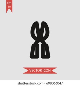 Hedge clippers vector icon, illustration symbol
