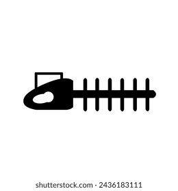 Hedge cutters icon isolated on white background.